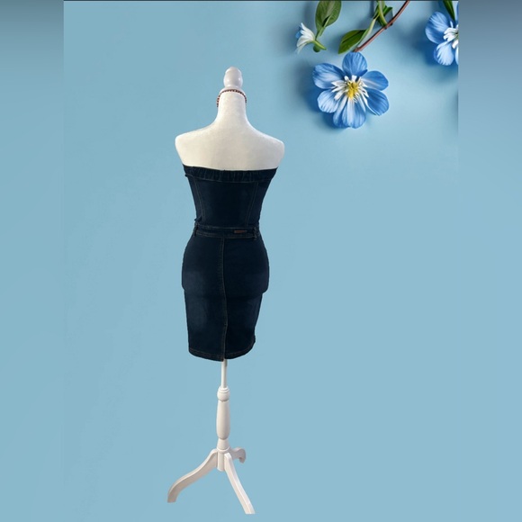 Red Fox Denim Dress - Picture 2 of 2